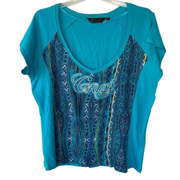 COOGI Tops - Coogi Aqua Size 2X Tee Shirt